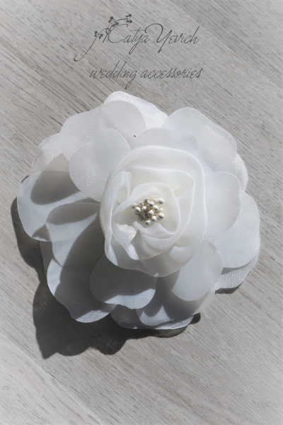 Bridal hair clip from the cloth WH-06